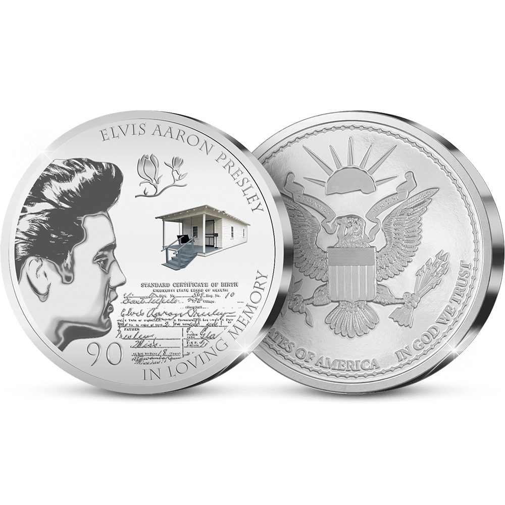 De Eerste Slag van de Amerikaanse Herdenkingsuitgifte “Elvis 90th Birthday Anniversary” - Edel Collecties