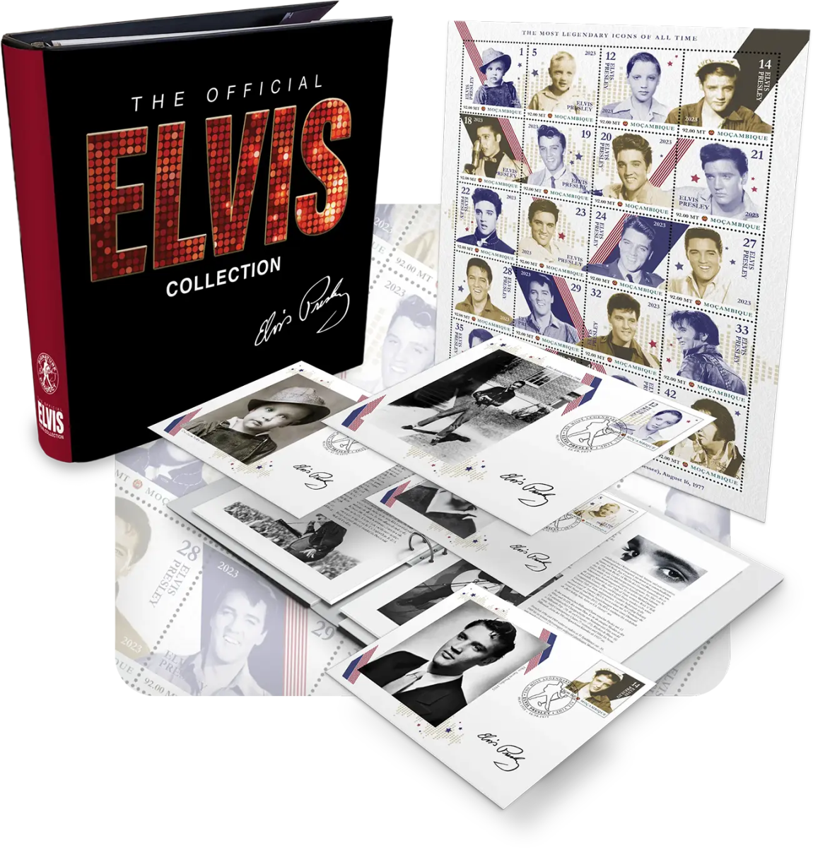 De Internationale Postzegelcollectie ‘Elvis 90th Birthday Anniversary’ - Edel Collecties