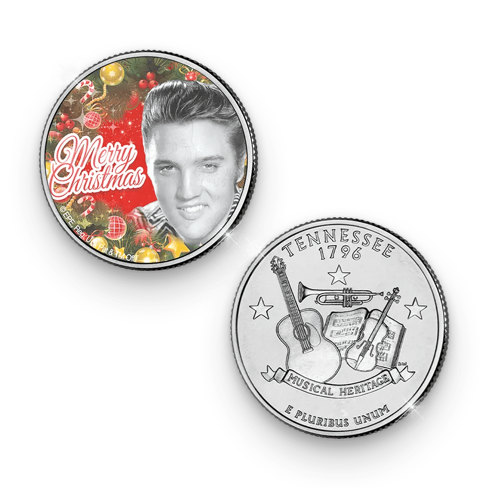 De Officiële Elvis Presley “Christmas Dollars” Set 2024 van Amerika - Edel Collecties