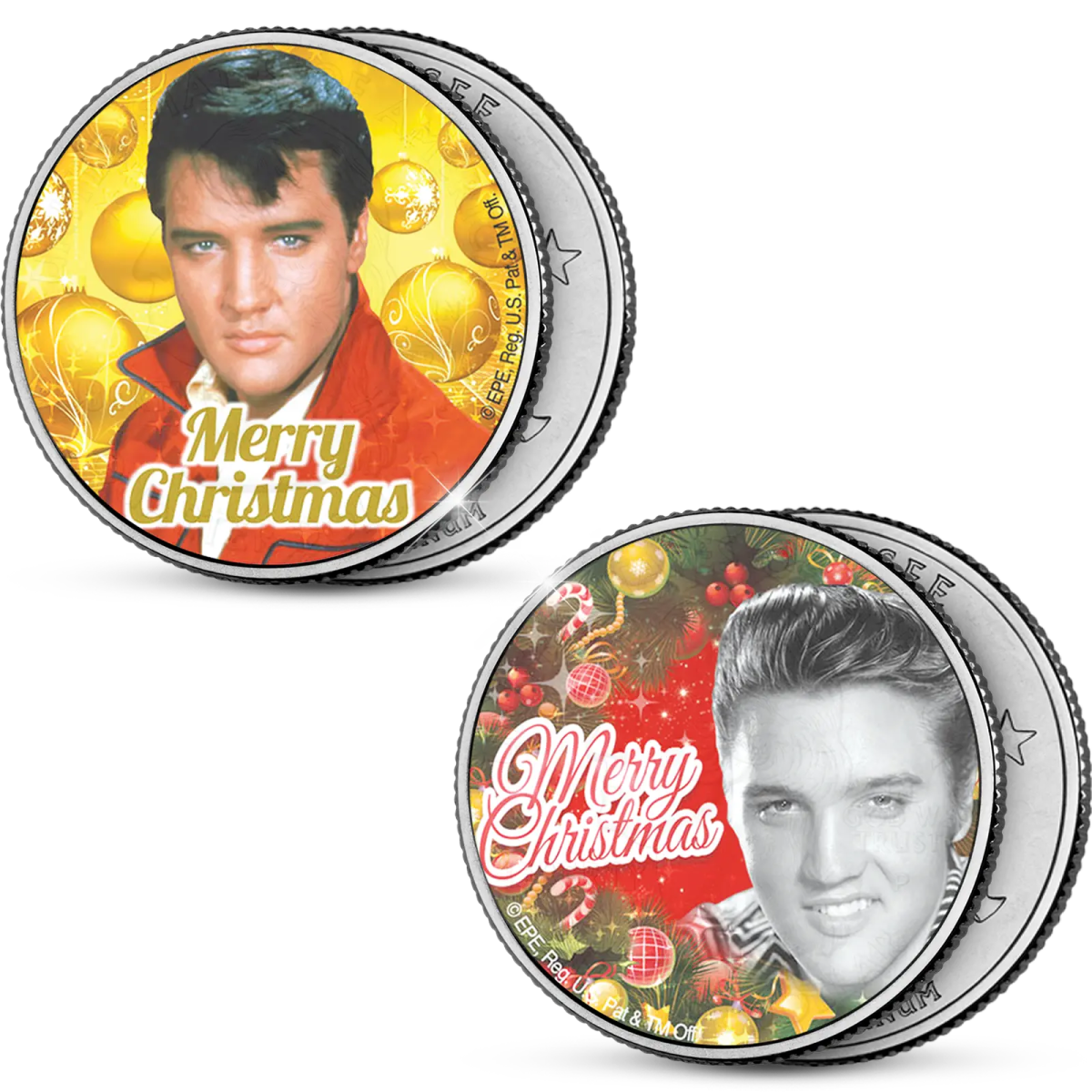 De Officiële Elvis Presley “Christmas Dollars” Set 2024 van Amerika - Edel Collecties