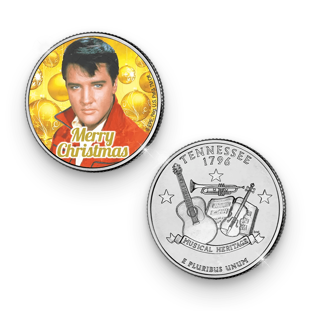 De Officiële Elvis Presley “Christmas Dollars” Set 2024 van Amerika - Edel Collecties