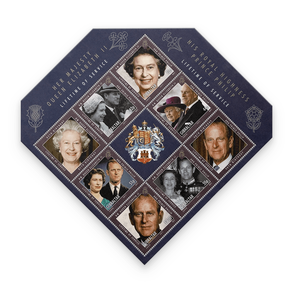 Het officiële postzegelvel “Queen Elizabeth II, The Diamond Monarch" - Edel Collecties