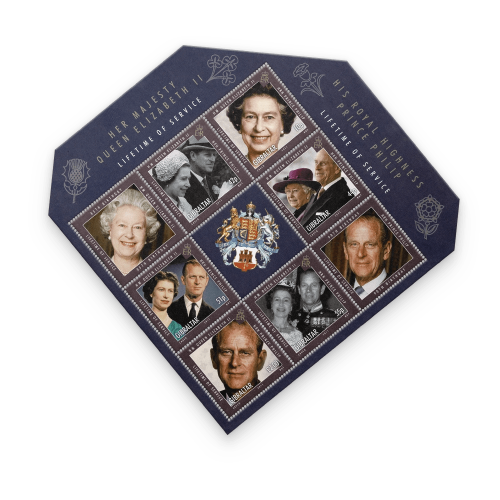 Het officiële postzegelvel “Queen Elizabeth II, The Diamond Monarch" - Edel Collecties