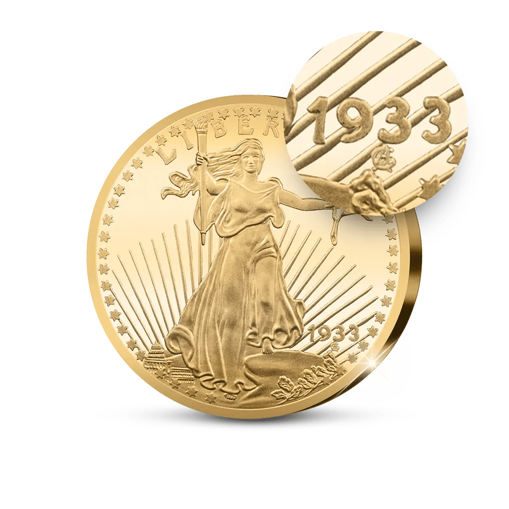 The USA 20 Gold - Dollar Double Eagle 1933 Coin - Edel Collecties